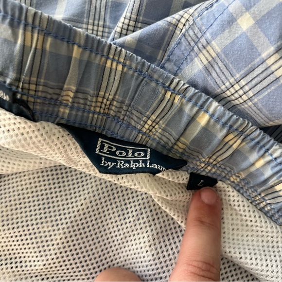 Polo Ralph Lauren Plaid Gridded Embroidered Pony Swim Trunks Bathing Swim Suit - Picture 9 of 9